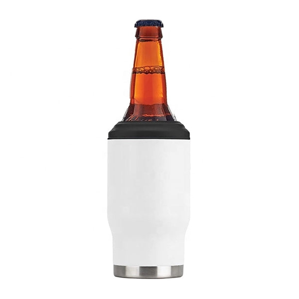 14 Oz Double Walled Vacuum Stainless Steel Bottle Can Cooler