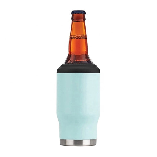 14 Oz Double Walled Vacuum Stainless Steel Bottle Can Cooler