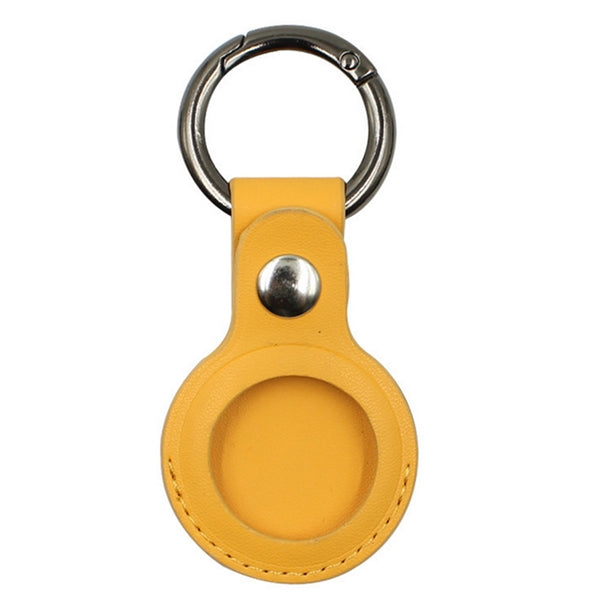 Leather Tag Holder w/ Snap Button & Keyring Custom Logo