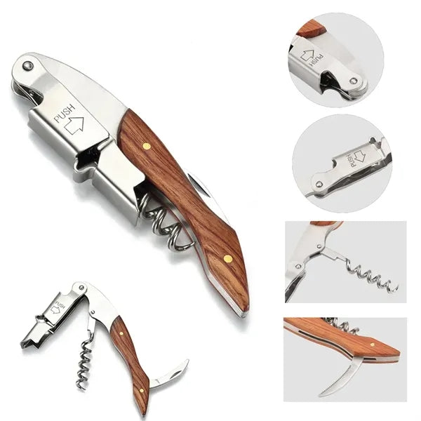 Stainless Steel Redwood Corkscrew