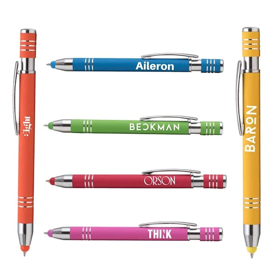Marin Softy w/ Stylus - Laser Engraved - Metal Pen