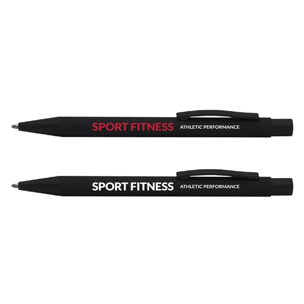 Gees Bowie Black Comfy Metal Ballpoint Pen