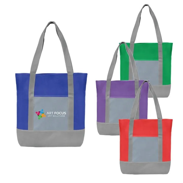 Practical Two-tone Tote Bag