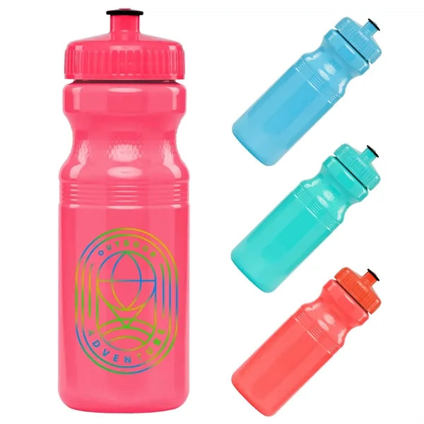 Bright Colored 24 oz. Fitness Water Bottle