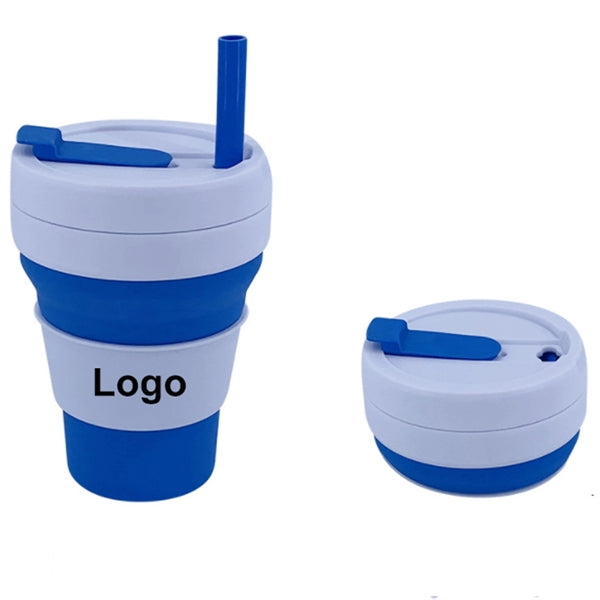 16oz Foldable Silicone Water Cup