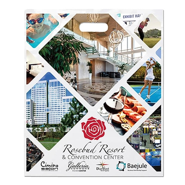 15 w x 18 h Full Color Die Cut Plastic Bag
