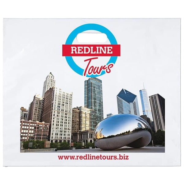 18 w x 15 h Full Color Die Cut Plastic Bag