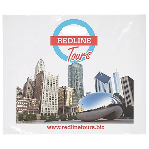 18 w x 15 h Full Color Die Cut Plastic Bag