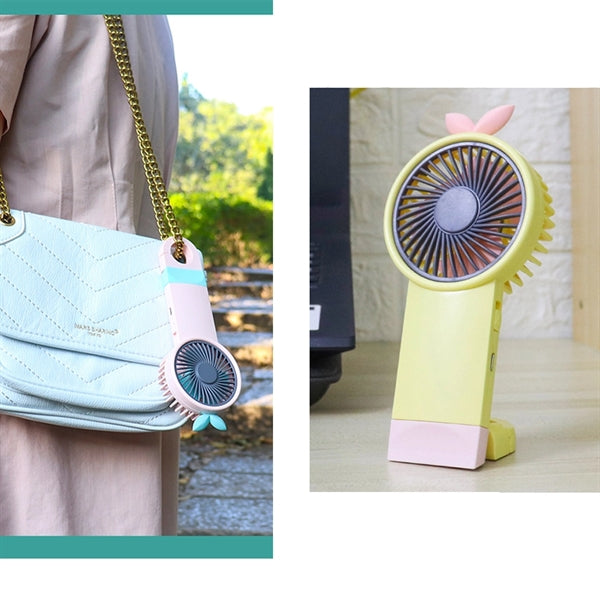 Usb mini handheld folding fan