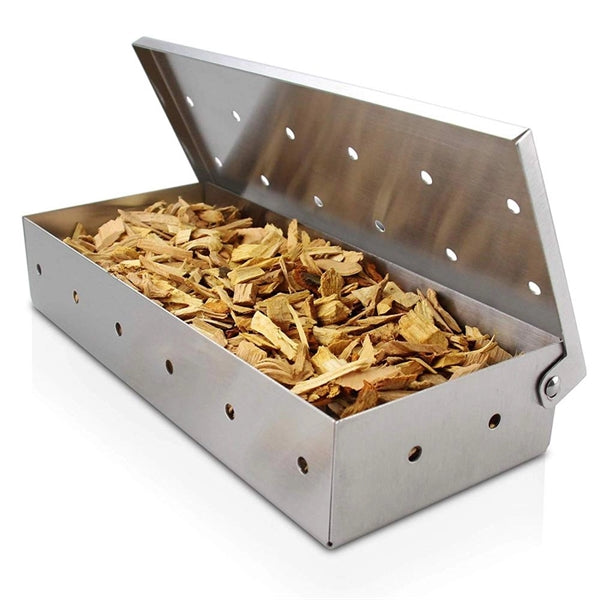 Smoker Box for BBQ Grill Wood Chips