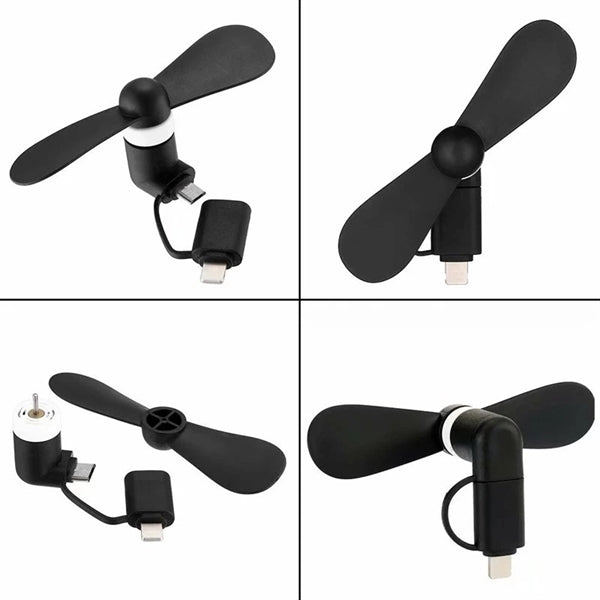 2 IN 1 Portable Phone Mini Fan