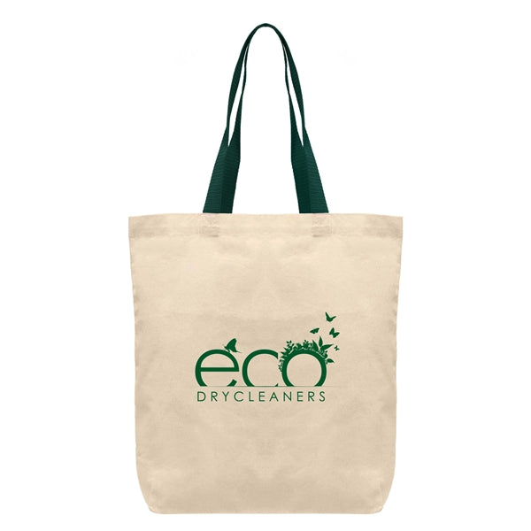 Tonga - 5 oz Natural Cotton Tote w/ Color Straps