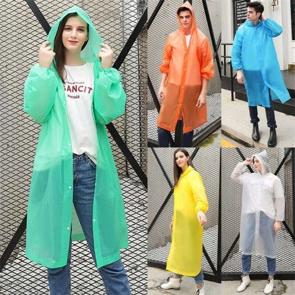 Raincoat Suit Clear Poncho Gown