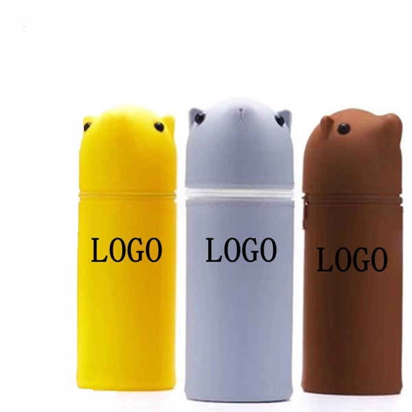 Silicone Round Pen Holder With Custom Logo