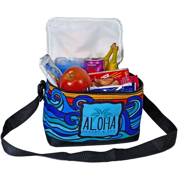 Full Color 6 Can Cooler with Reinforced Bottom