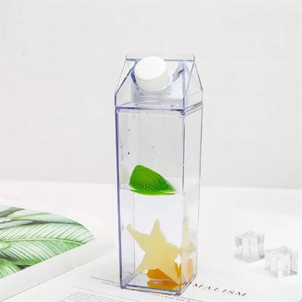 Transparent Milk Carton Water Bottle