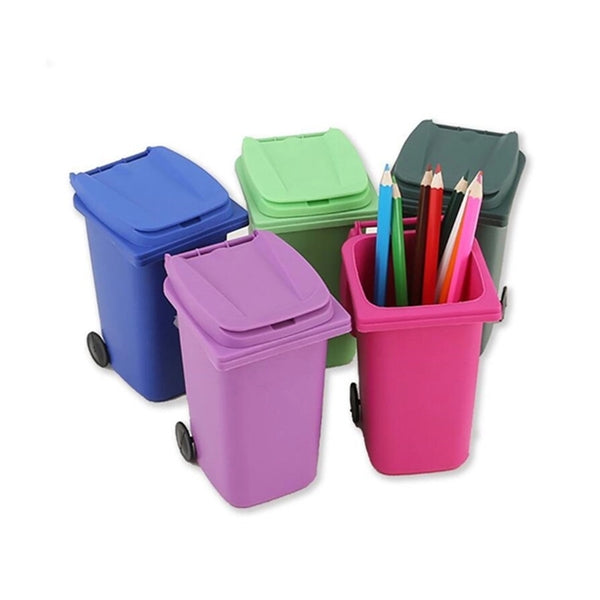 Trash Can Shaped Pen Holder