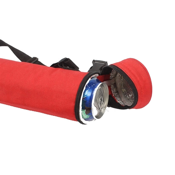 6 Can Insulated Tube Cooler Sleeve with Shoulder Strap