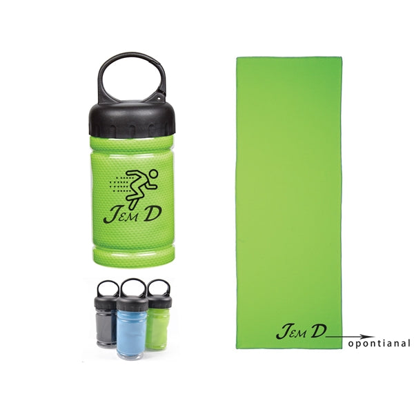 Cooling Towel w/ Portable Can