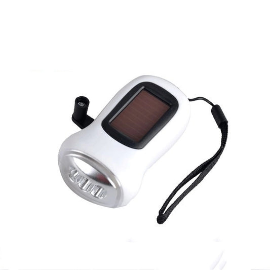 Solar Hand Cranked Flashlight