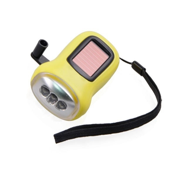 Solar Hand Cranked Flashlight