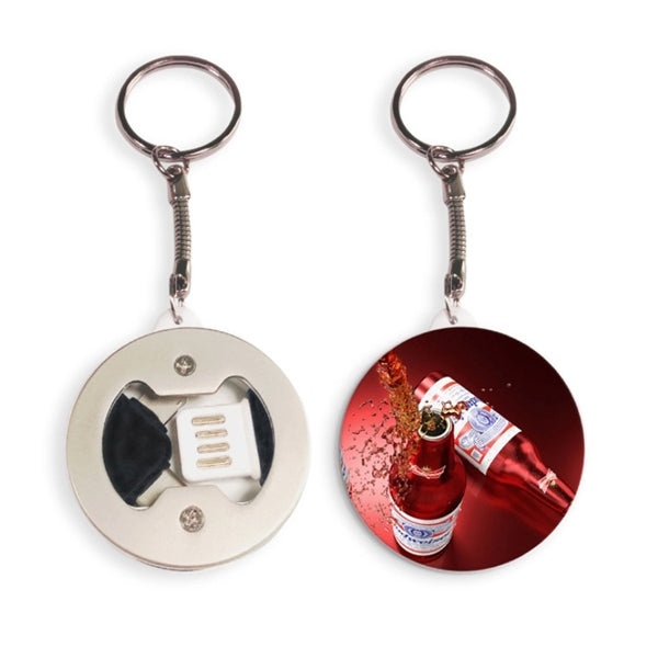 Key chain bottle opener with USB