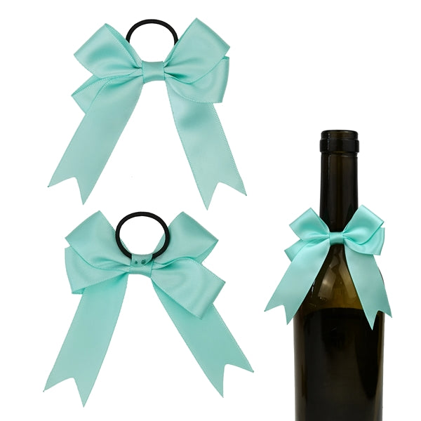 Satin Wine Bottle Neck Double Bow