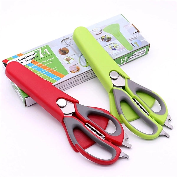 Multi Functional Kitchen Shears Fridge Scissors With Sleeve