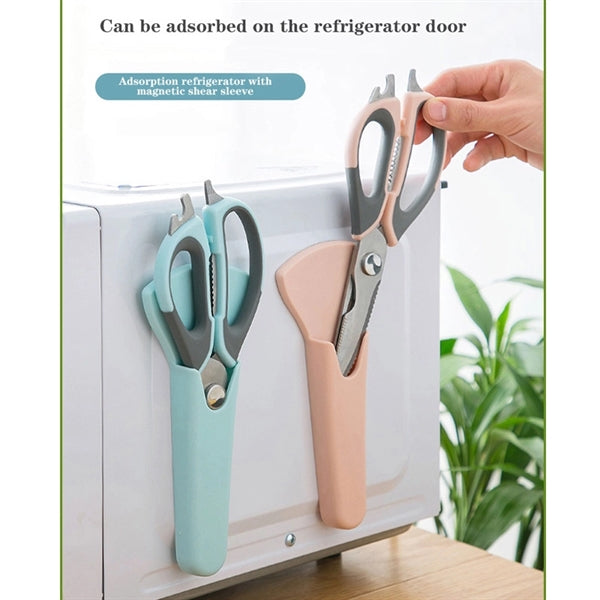 Multi Functional Kitchen Shears Fridge Scissors With Sleeve