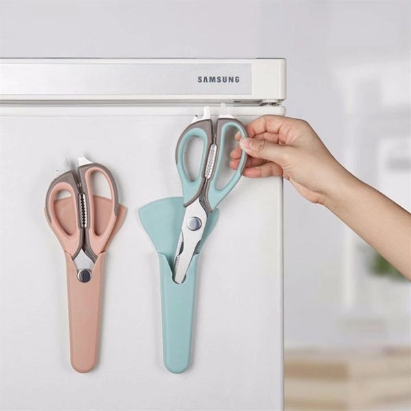 Multi Functional Kitchen Shears Fridge Scissors With Sleeve