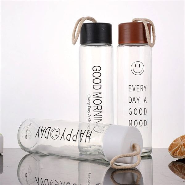 Portable Gift 12 OZ Glass Cup With Custom Logo