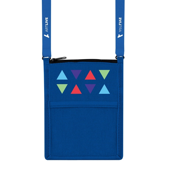 Billboard Neck Wallet, Full-Color Front & 1-Color Lanyard