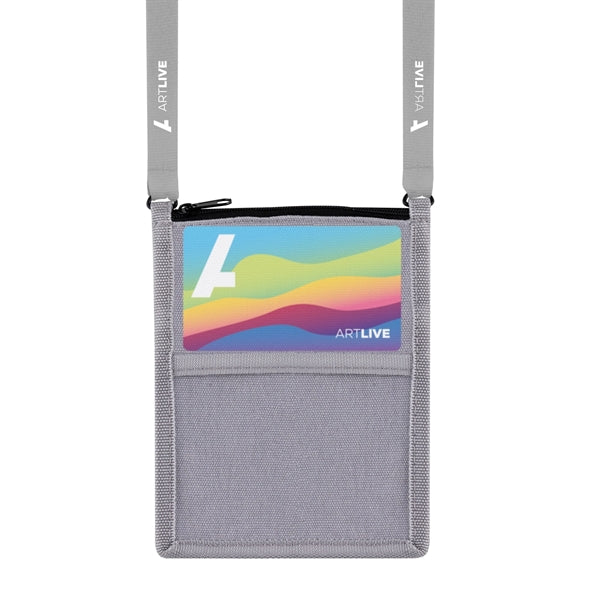 Billboard Neck Wallet, Full-Color Front & 1-Color Lanyard