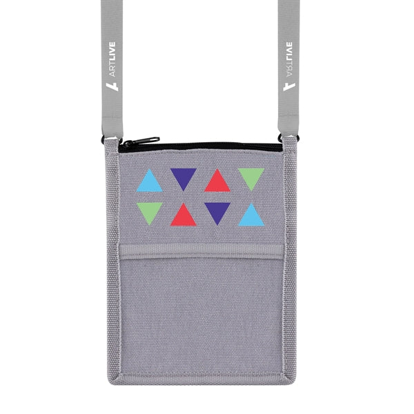 Billboard Neck Wallet, Full-Color Front & 1-Color Lanyard
