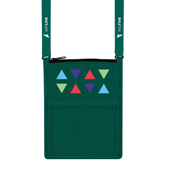 Billboard Neck Wallet, Full-Color Front & 1-Color Lanyard