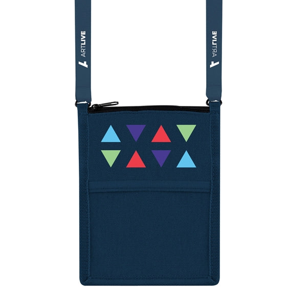 Billboard Neck Wallet, Full-Color Front & 1-Color Lanyard