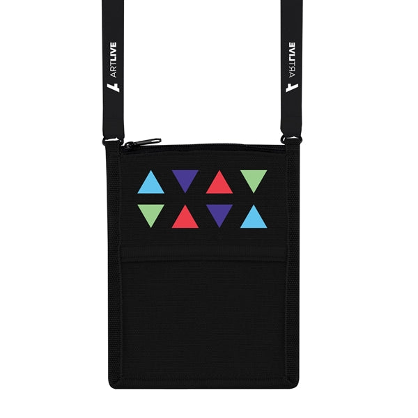 Billboard Neck Wallet, Full-Color Front & 1-Color Lanyard