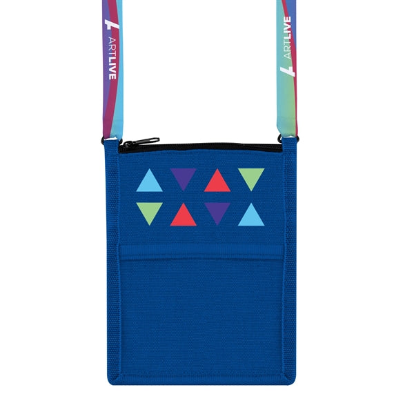 Billboard Neck Wallet, Full-Color Front Imprint & Lanyard