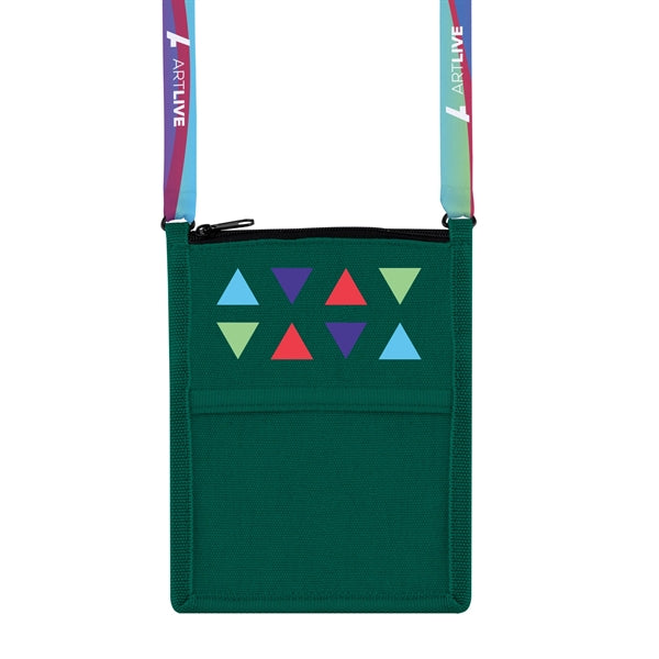 Billboard Neck Wallet, Full-Color Front Imprint & Lanyard