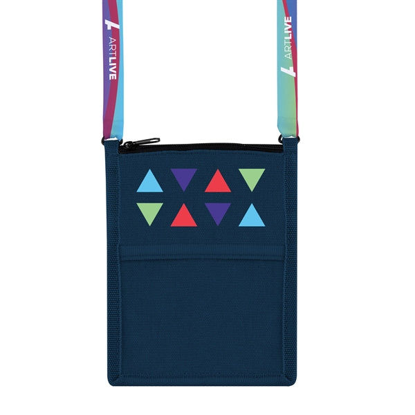 Billboard Neck Wallet, Full-Color Front Imprint & Lanyard