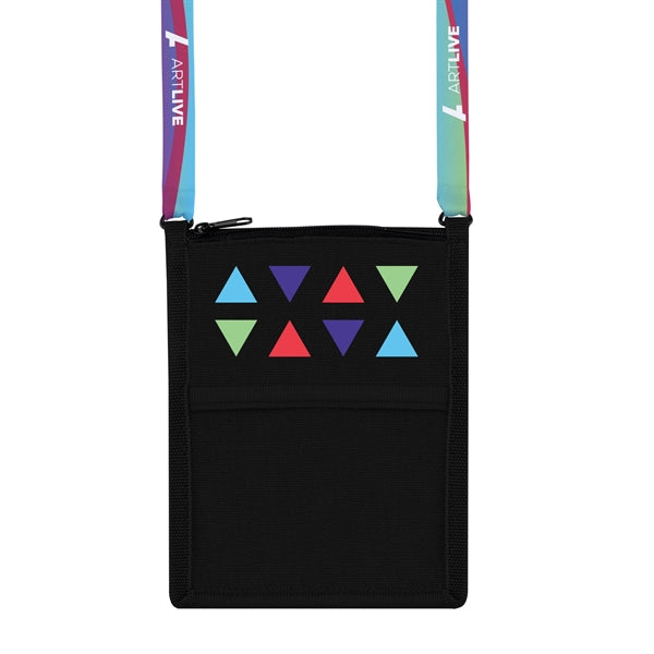 Billboard Neck Wallet, Full-Color Front Imprint & Lanyard