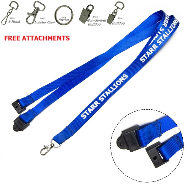 1/2" Nylon Lanyard with Safety Breakaway