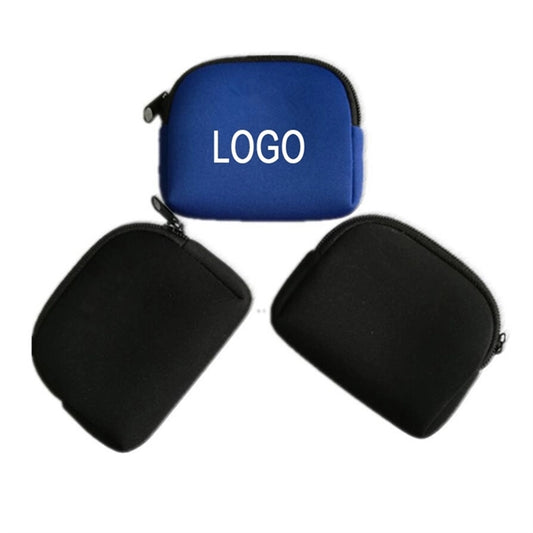 Neoprene Zip Pocket Pen Case Coin Bag