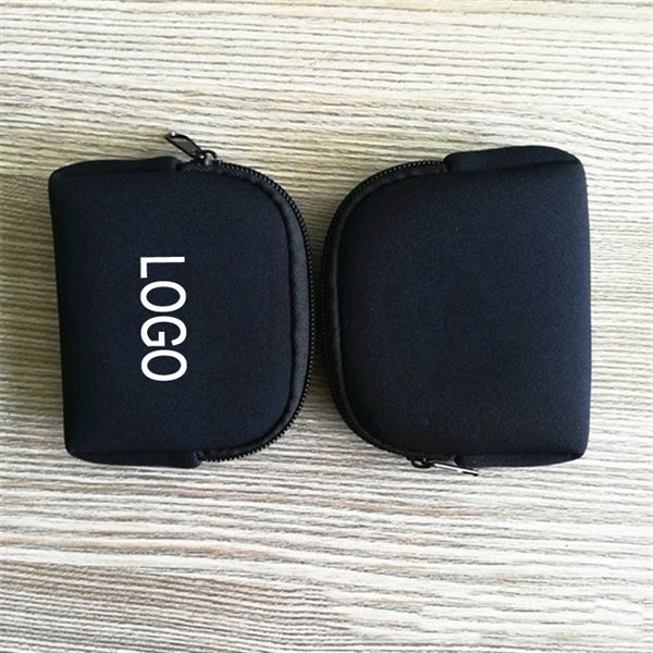 Neoprene Zip Pocket Pen Case Coin Bag