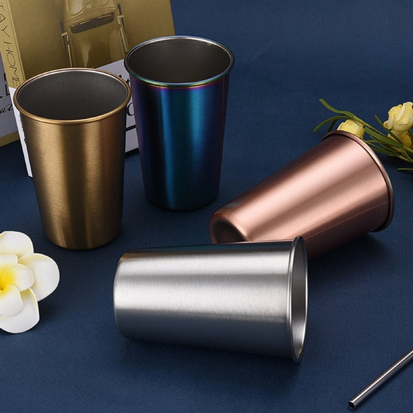 17 OZ Single Wall Stainless Steel Cold Water Drinking Cup