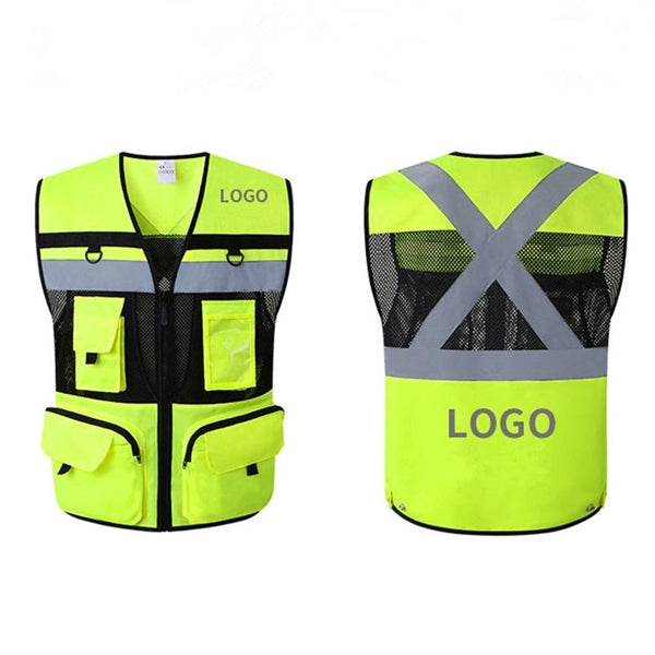 Reflective Safety Vest with Pocket