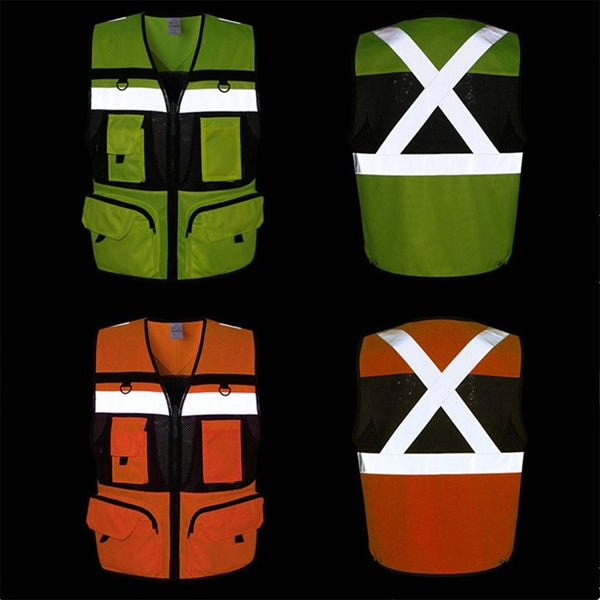 Reflective Safety Vest with Pocket