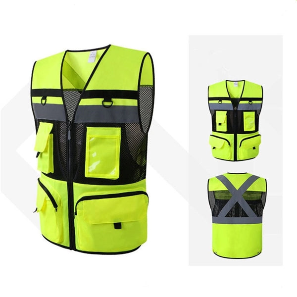 Reflective Safety Vest with Pocket