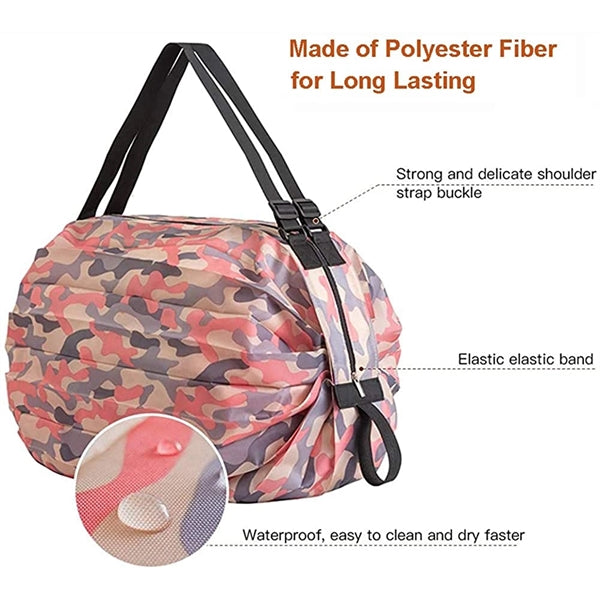 Waterproof durable large capacity foldable tote bag
