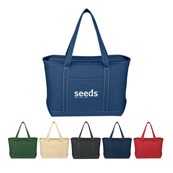 Seaside Cotton Pigment Dyed Large Tote